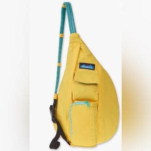 ISO: Kavu Mini Rope Sling in Saffron (teal accents)